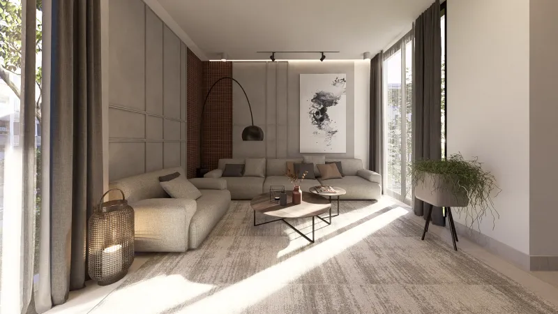 Sun-drenched living room